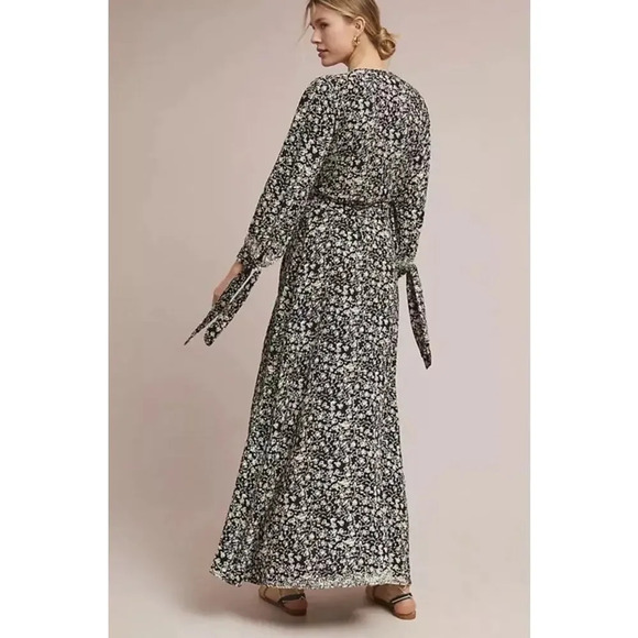 Anthropologie NAT NATALIE MARTIN Danika Wrapped Dress Size Small Long Sleeve - Picture 2 of 8